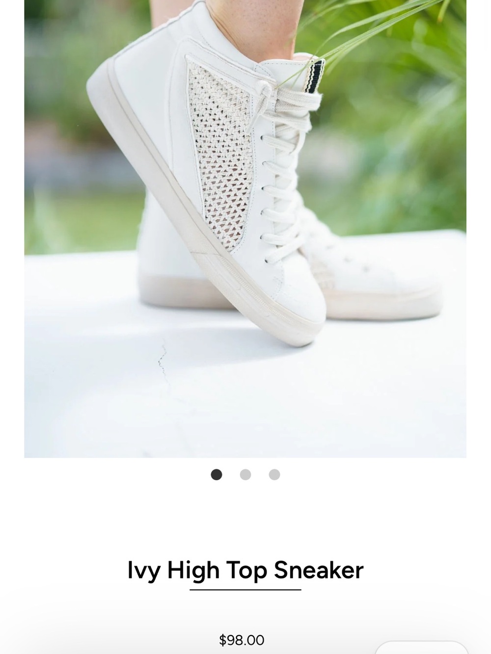 Ivy High Top Sneaker - bone